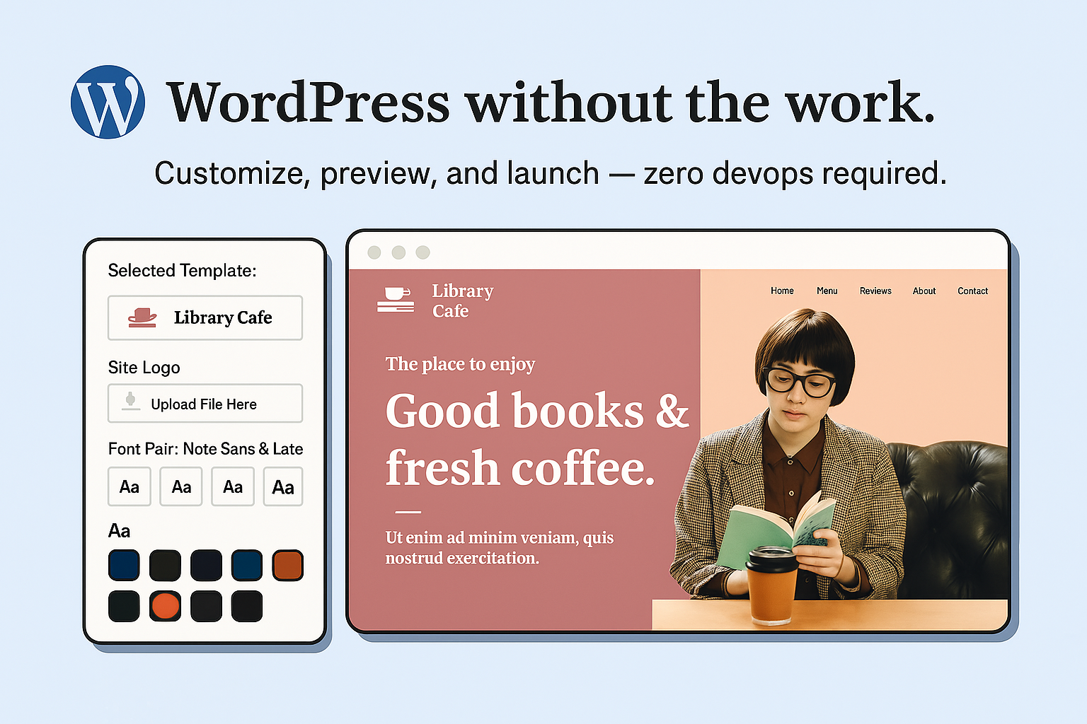 Preview of a sleek personal portfolio website